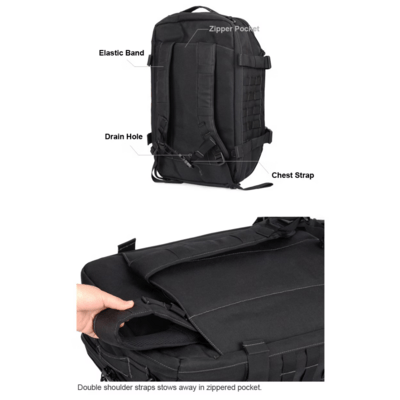 Magforce Travel Gear Bag S Black #0613B - KNIFESTOCK
