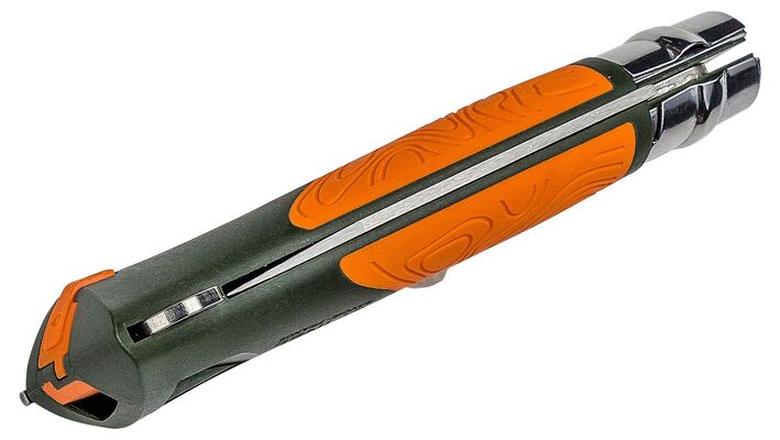 Opinel VRI N°12 Inox Explorer Orange / Grön 001974 - KNIFESTOCK