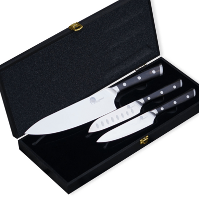 DELLINGER sada - 3 Nože, Drevená Krabica - KNIFESTOCK