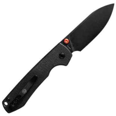 Vosteed Raccoon(Top Liner Lock) 14C28N Black Stonewash Black Micarta A2902 - KNIFESTOCK
