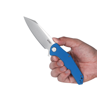 KUBEY Flash Liner Lock Flipper Összecsukható Kés Kék G10 Markolat KU158A - KNIFESTOCK