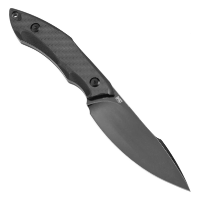 TENABLE Luccio Blackwash 14C28N Fixed Blade G007A6 - KNIFESTOCK