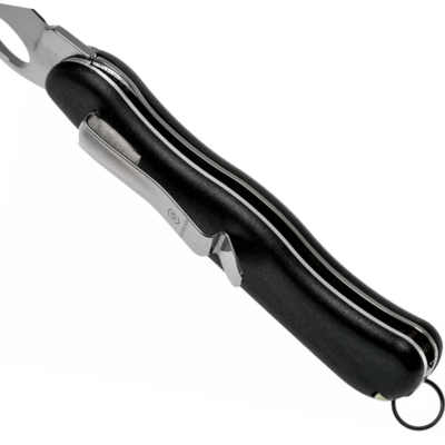 Victorinox SENTINEL, clip, One Hand, non wavy, black 0.8416.M3 - KNIFESTOCK