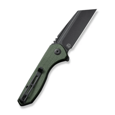 CIVIVI ExOne Green Canvas Micarta HandleBlack Stonewashed Nitro-V BladeLiner L - KNIFESTOCK