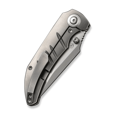 We Knife Riff-Raff Polished Bead Blasted Titanium Handle WE22020B-4 - KNIFESTOCK