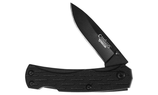 CAMILLUS CAMLITE MINI / 5&quot; OVERALL / 440SS / BLACK GFN HANDLE CAM-19197 - KNIFESTOCK