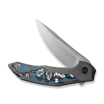 We Knife Merata Gray Titanium Handle With Nebula Fat Carbon Fiber Inlay WE22008B-2 - KNIFESTOCK