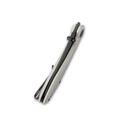 KUBEY Ruckus Liner Lock Folding Knife Ivory G10 Handle KU314D - KNIFESTOCK