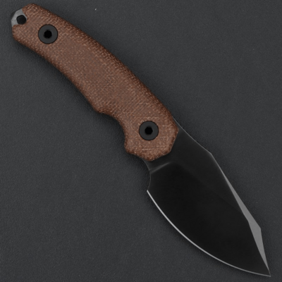 Kunwu STIFFY D. Brown Micarta, VANADIS 4 DLC - KNIFESTOCK