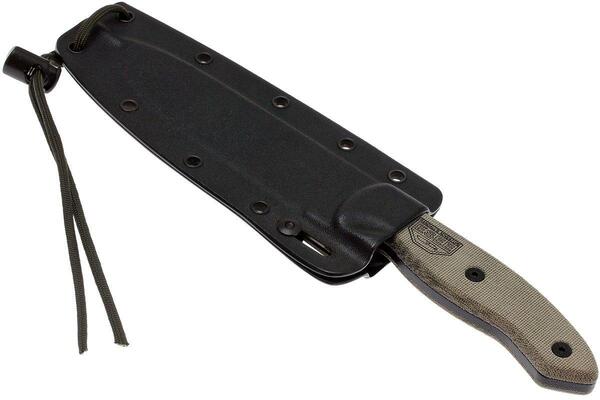 ESEE Plain Edge, Black Kydex Sheath, Clip Plate ESEE-CM-6 - KNIFESTOCK