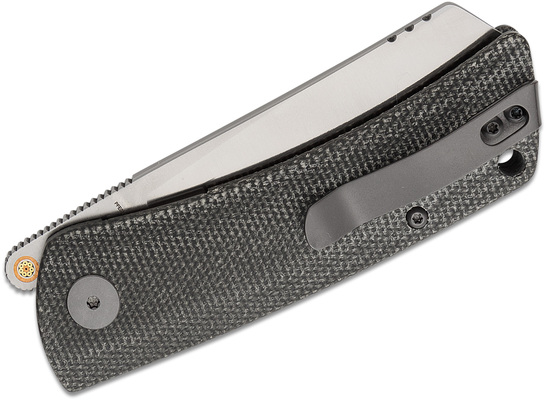 Petrified Fish PFE05 Flavorist Satin K110 Black Micarta PFE05DMP - KNIFESTOCK