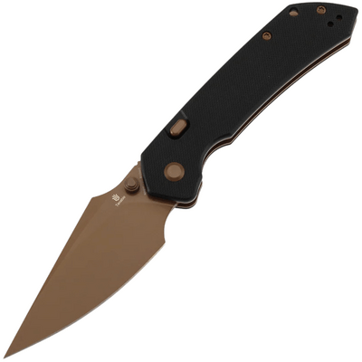 Tenable Knives Fenrir Rose Gold-belagd Nitro V, Svart G10 - KNIFESTOCK