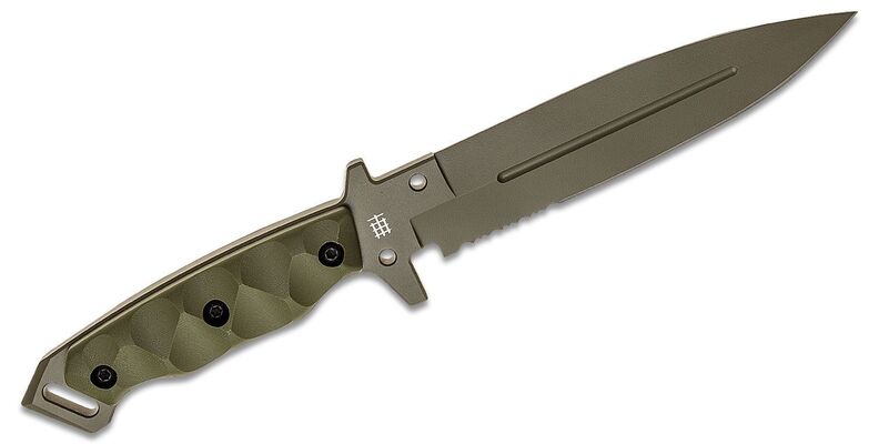 Halfbreed Blades Medium Infantry Knife - Fixed Blade MIK-01PS ODG - K110 - KNIFESTOCK