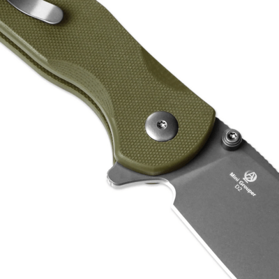 Kizer Button Liner Lock Mini Grouper Azo D2 G10 V3669A3 - KNIFESTOCK