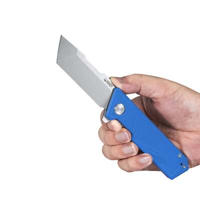 KUBEY Avenger Outdoor EDC Folding Pocket Knife Blue G10 Handle KU104C - KNIFESTOCK