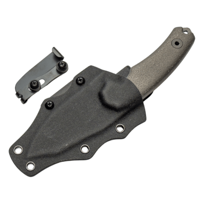 Kunwu STIFFY D. KNFS Limited Edition 50pcs VANADIS 4 Stonewashed + Raindrop Titanium Stonewashed - KNIFESTOCK