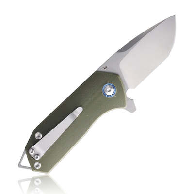 KUBEY Campe Nest Liner Lock Couteau EDC Flipper Manche OD Vert G10 KU203B - KNIFESTOCK