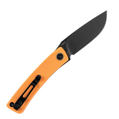 SRM Air 14C28N Orange G10 Linerlock 105M-GJ - KNIFESTOCK