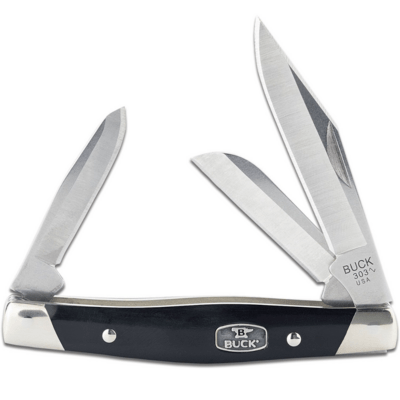 Buck Cadet®, Black/Nickel Silver BU-0303BKS1 - KNIFESTOCK