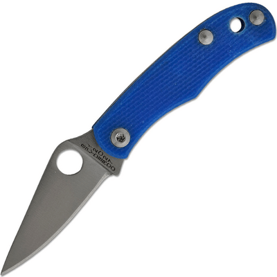 Spyderco BUG BLUE G-10 PLAINEDGE - KNIFESTOCK