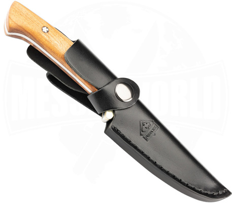 PUMA TEC Outdoor Knife Olive, Leather sheath 302910 - KNIFESTOCK