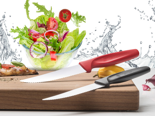 WUSTHOF sada 2 ks, na pizzu a na steak, černá - KNIFESTOCK