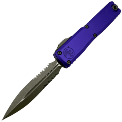 Microtech ULTRATECH GEN IV D/E APOCALYPTIC PART SERRATE PURPLE 11224-11APPU - KNIFESTOCK