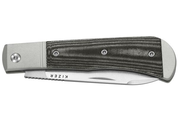 Kizer Trestle D Nitro-V, Stonewashed, Aluminum&amp;Norplex UltreX V3760A1 - KNIFESTOCK