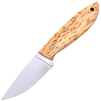 Brisa Bobtail 80-Curly birch 12C27 Flat Sheath Bobtail 80 Leather BRS-037-9965-1550 - KNIFESTOCK