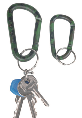 Mil-Tec ALU TARN karabiner 80mm 15923080 zöld - KNIFESTOCK