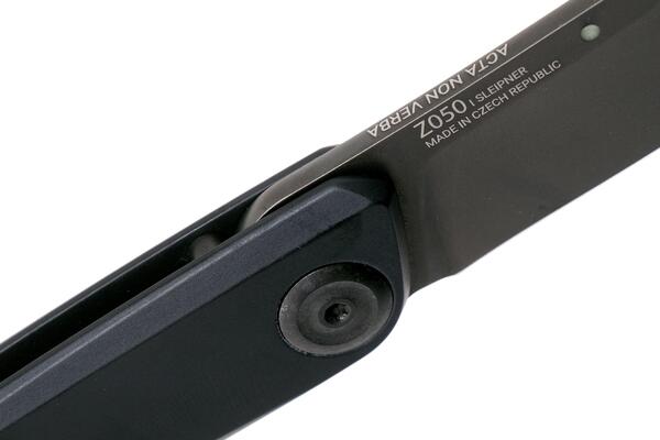 ANV Knives Z050 DLC Black/Plain edge, Dural Black/Slipjoint - KNIFESTOCK
