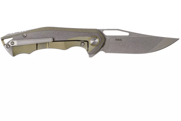 Bestech TERCEL CPM-S35VN, Stone Wash, Titanium, Retro Gold BT1708A - KNIFESTOCK