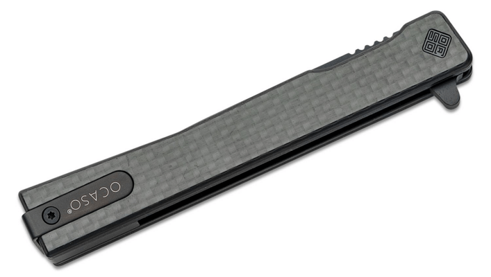 Ocaso Solstice Carbon Fiber + Black / Straight  10CFB - KNIFESTOCK