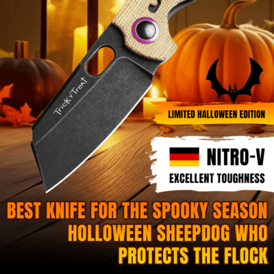 Kizer Halloween Special Liner Lock C01C Sheepdog Nitro V Micarta V3488A13 - KNIFESTOCK