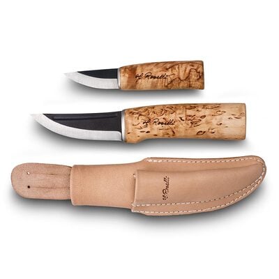 ROSELLI R180 Hunting Knife and Grandmother Knife, Combo Sheath, Carbon  - KNIFESTOCK