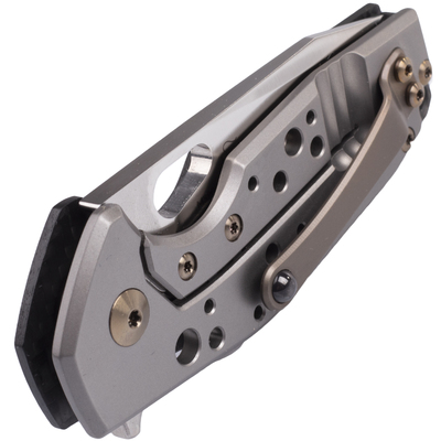 Couteaux FOX FOX/VOX SURU PLIANT. MAN. FIBRE DE CARBONE/CADRE EN TITANE SABLÉ - LAME M390 FX-526 TCB - KNIFESTOCK