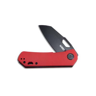KUBEY Duroc Liner Lock Flipper Small Pocket Folding Knife Red G10 Handle KU332F - KNIFESTOCK