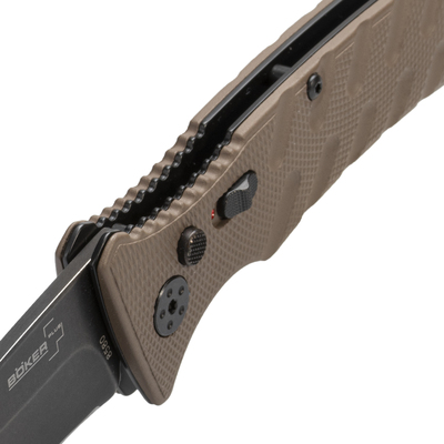 Böker Plus 01BO424 Strike Coyote Spearpoint Klinge aus AUS-8 - KNIFESTOCK