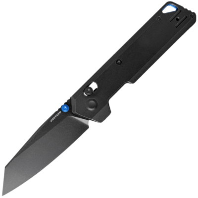 Vosteed Parallel 154CM Black Stonewash Black Titanium A3501 - KNIFESTOCK