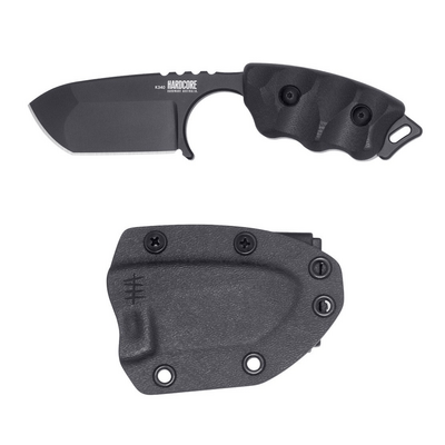 Hardcore Hardware HHA Kompaktes Feststehendes Messer - Modifizierte Drop Point LFK-07 - K340-Bl - KNIFESTOCK