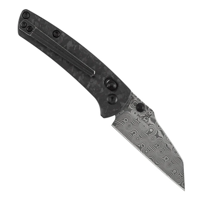 Kansept Little Main Street Damascus Shredded Carbon Fiber K2015V7 - KNIFESTOCK