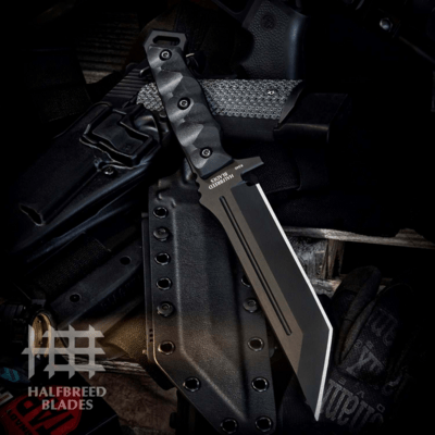 Halfbreed Blades Medium Infantry Knife - Fixed Blade MIK-05P BLK - K340 - KNIFESTOCK