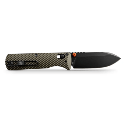 Vosteed Vombat M390 Black Stonewash Aluminum Olive Green A4105 - KNIFESTOCK