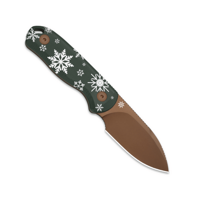 Kizer Drop Bear D2 Metal PVD, Green G10 Christmas knife 1094MC1 - KNIFESTOCK