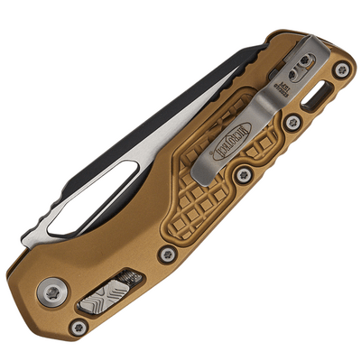 Microtech MSI S/E BLACK STANDARD ALUMINUM FRAG TAN 210-1FRTA - KNIFESTOCK