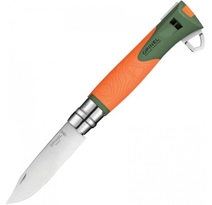 Opinel VRI N°12 Inox Explorer Orange / Grön 001974 - KNIFESTOCK