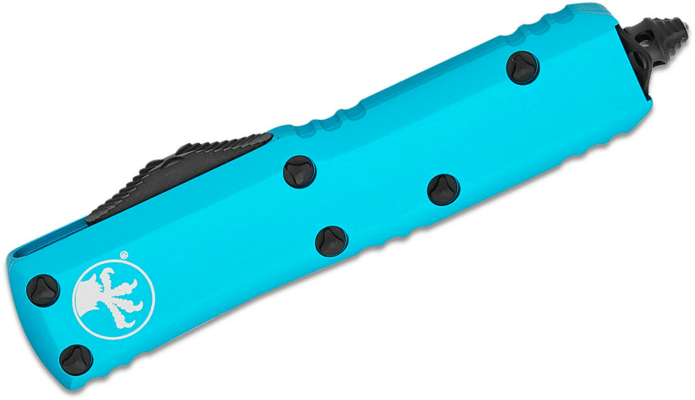 Microtech UTX-85 D/E BLACK STANDARD TURQUOISE 232-1TQ - KNIFESTOCK