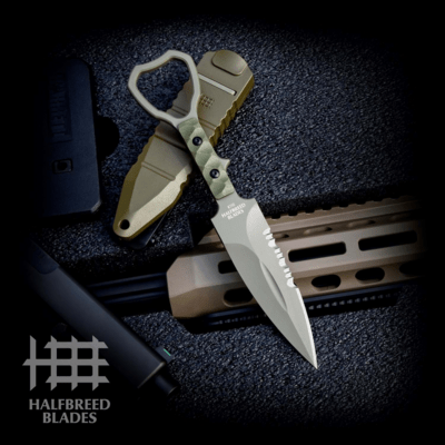 Halfbreed Blades Compact Clearance Knife Gen-2 - Fixed Blade CCK-01 Gen-2 ODG - - KNIFESTOCK