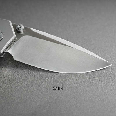 Vosteed Psyop 300 S35VN Satin, Zöld Norplex UltreX™ Micarta &amp; Titán Bolster A - KNIFESTOCK