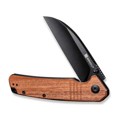 Sencut Awassi Guibourtia Wood HandleBlack 9Cr18MoV BladeLiner Lock - KNIFESTOCK